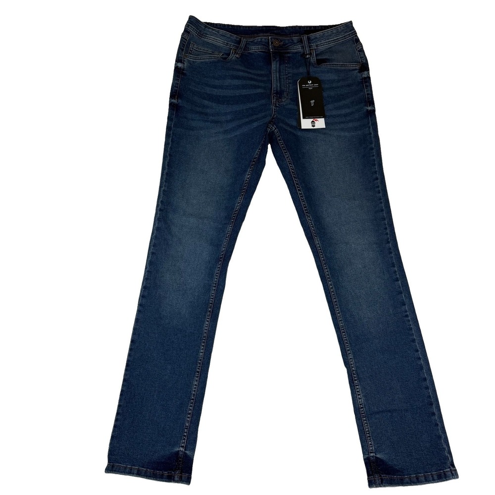 NWT The Perfect Jean NYC Men's Slim Fit Jeans Sz 34x34 Whiskering MRSP $120